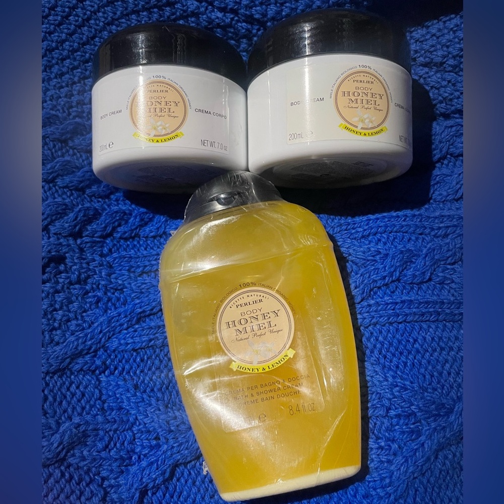 Perlier Body Honey Miel Honey and Lemon Skincare Bundle RARE Sealed